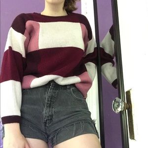 100% acrylic oversized willow ridge sweater